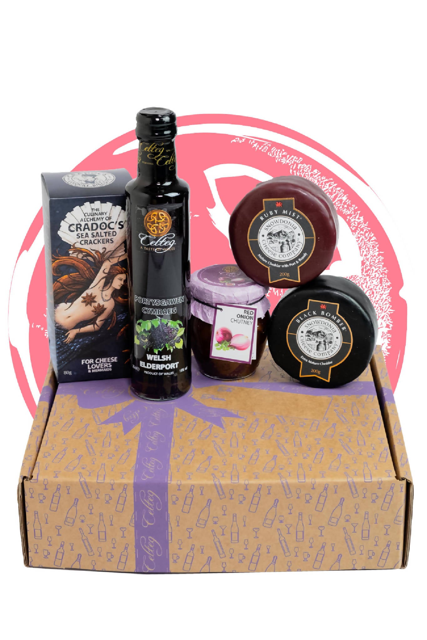 Small Welsh Port & Cheese Hamper