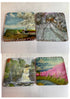 Lovely set of 4 coasters from original hand painted art