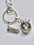 Beautiful silver tone bird and nest keyring/bag charm. Gorgeous little gift for new parent/s.