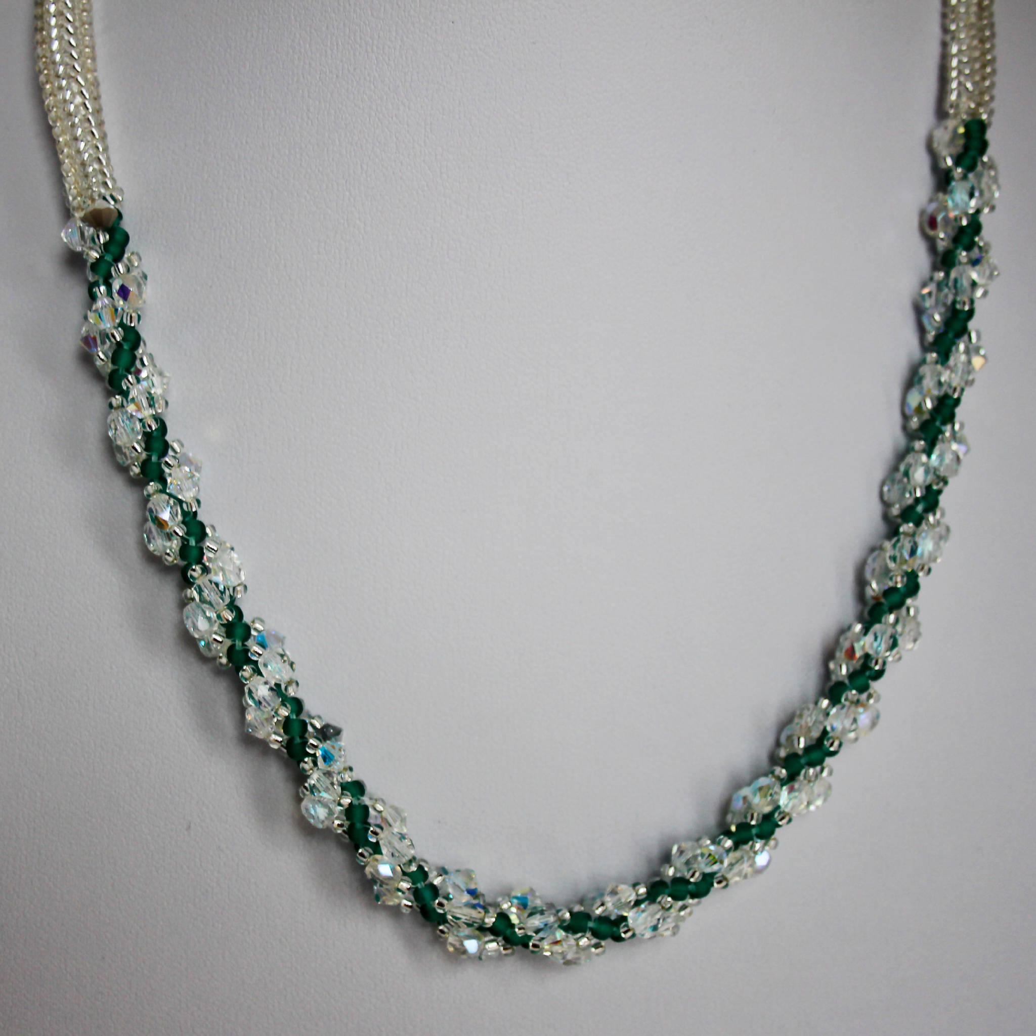 Crystal Spiral Rope Necklace (122)
