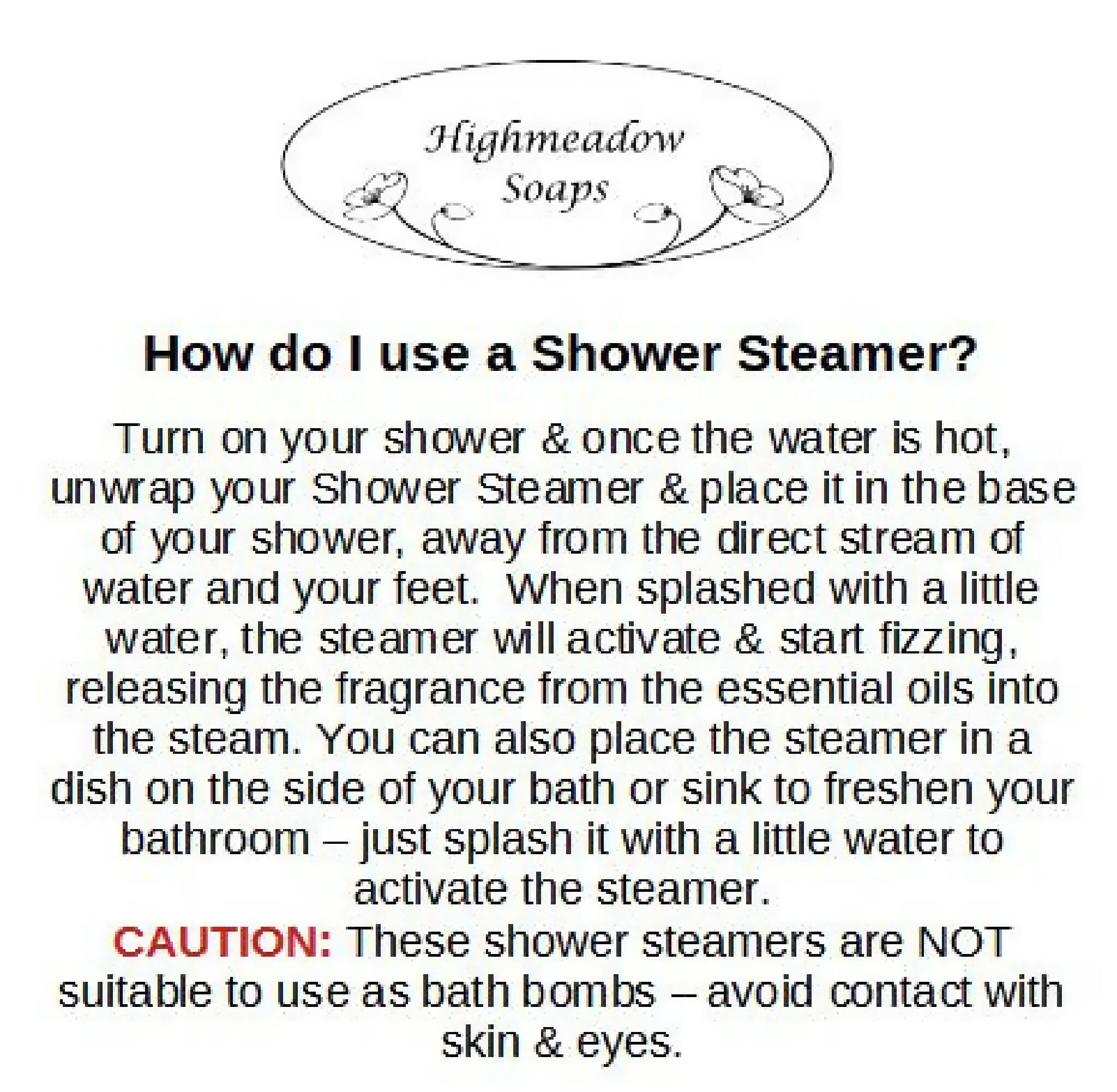 How to use a Shower Steamer