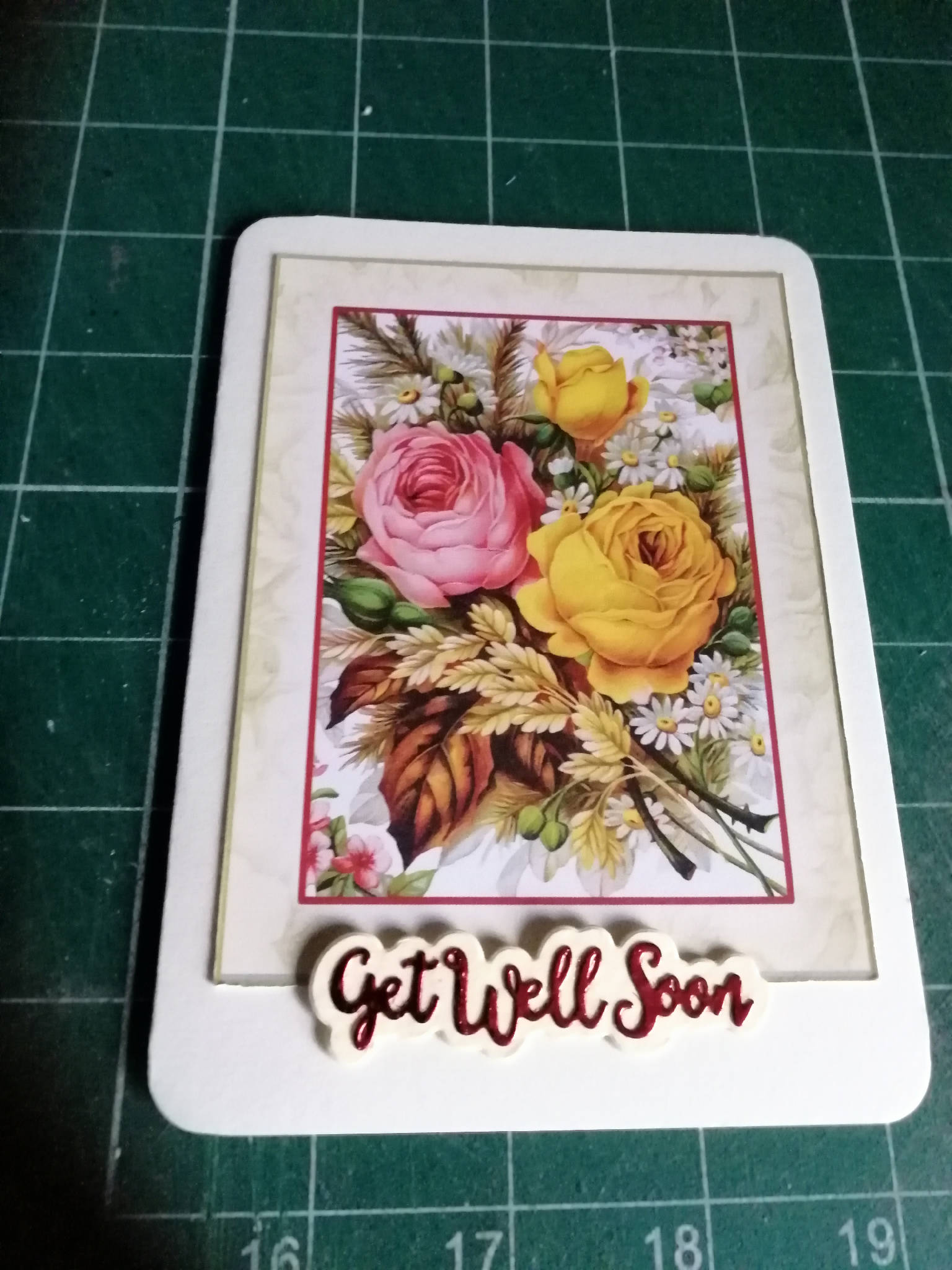 Get Well Soon Handmade card