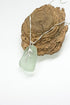 Branching Seaglass Pendant and Sterling Silver Chain