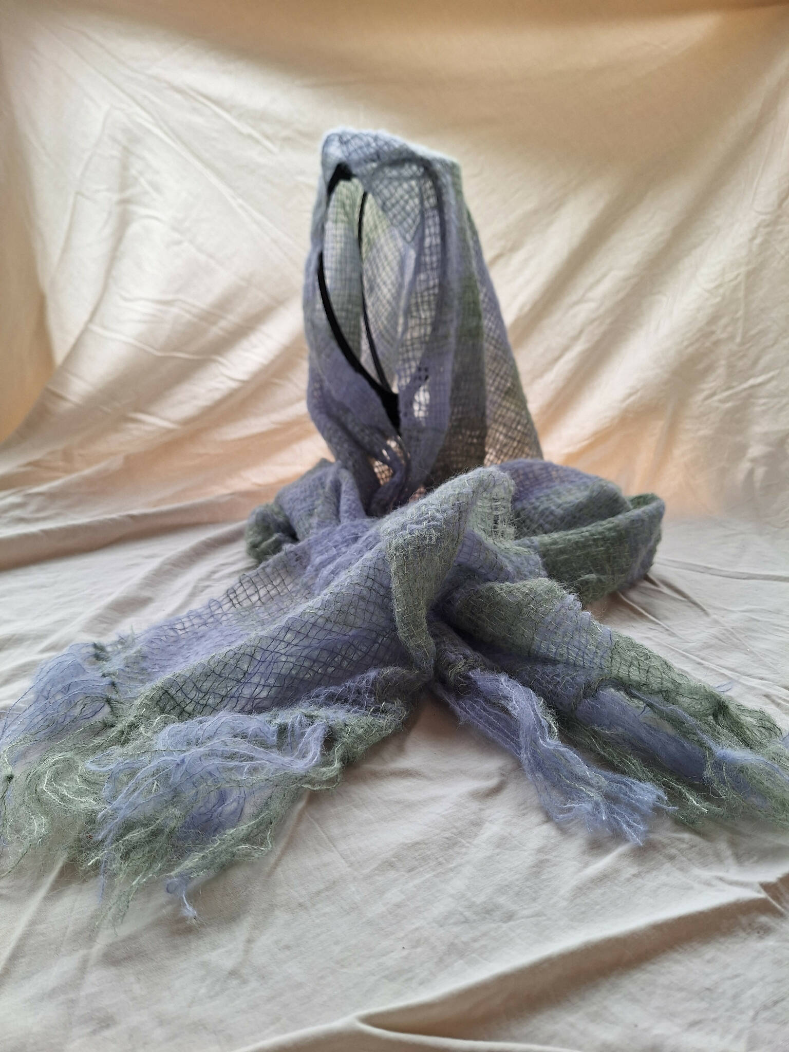 Feather-weight, Super Soft Alpaca and silk scarf