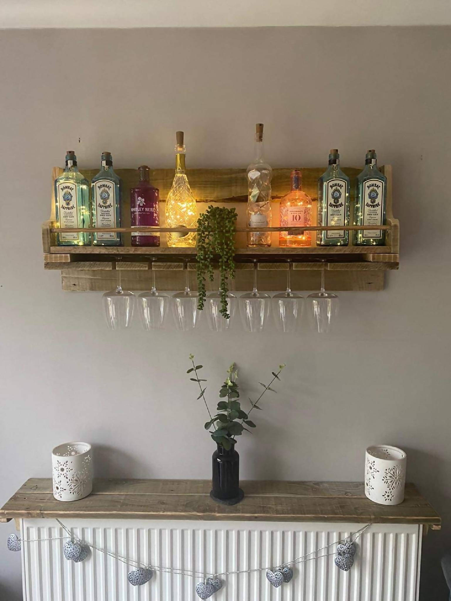 Rustic Bottle Shelf / Gin Bar