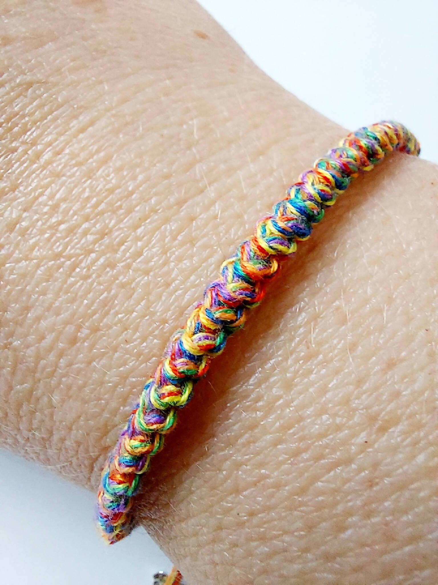 Rainbow Bracelets Close up