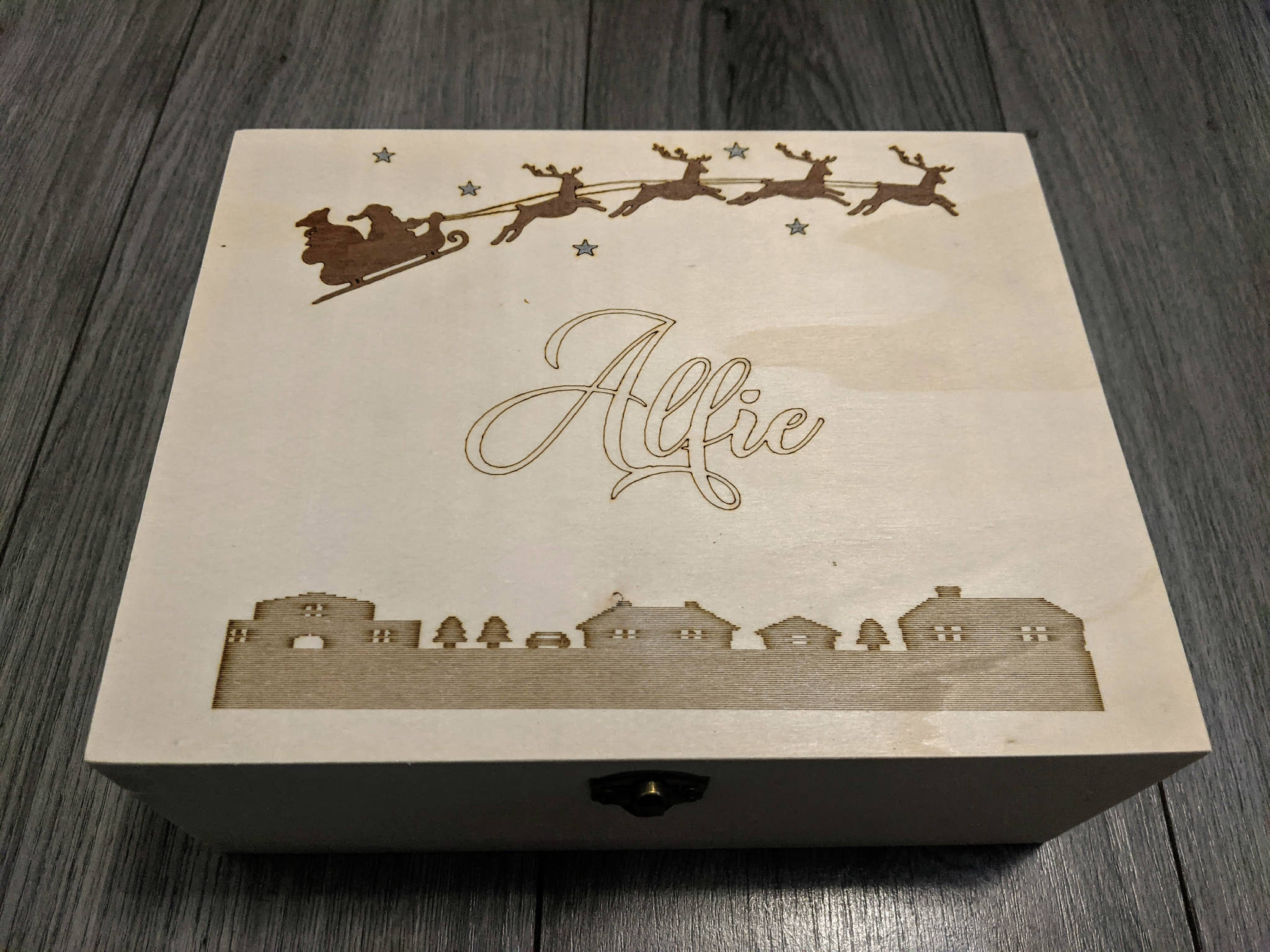 Christmas Eve Box Personalised Laser Engraved