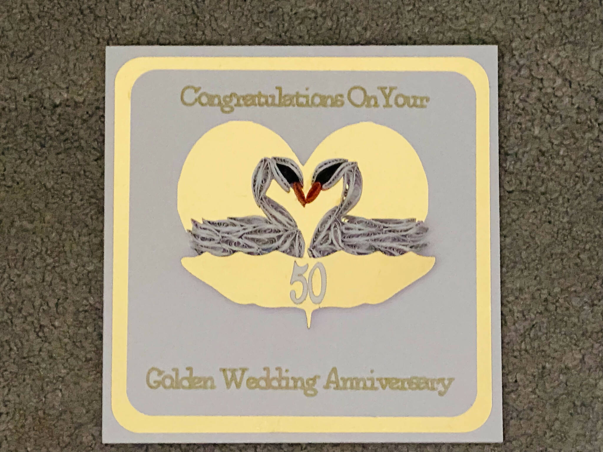 Golden anniversary card
