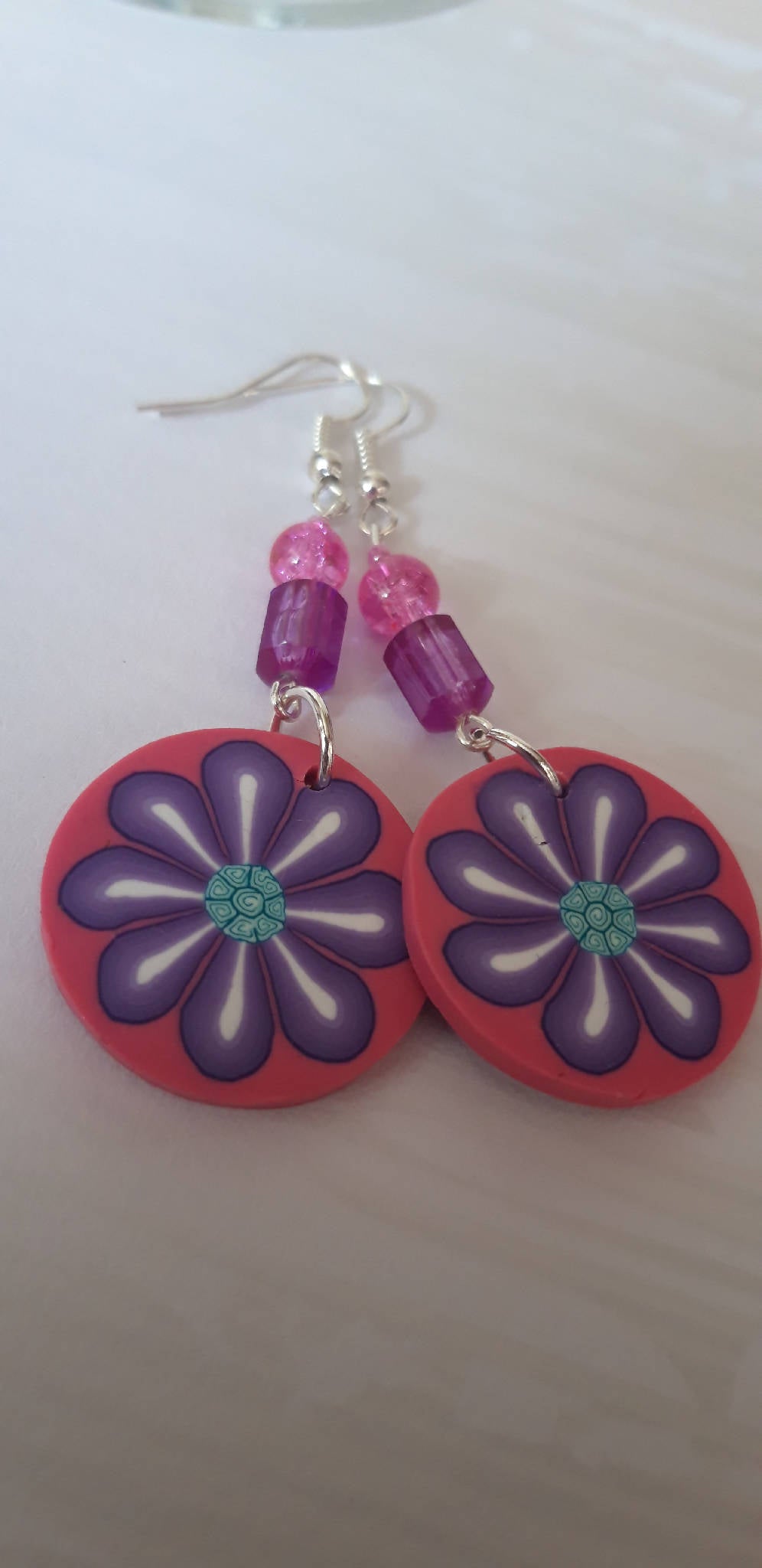 Funky flower earrings