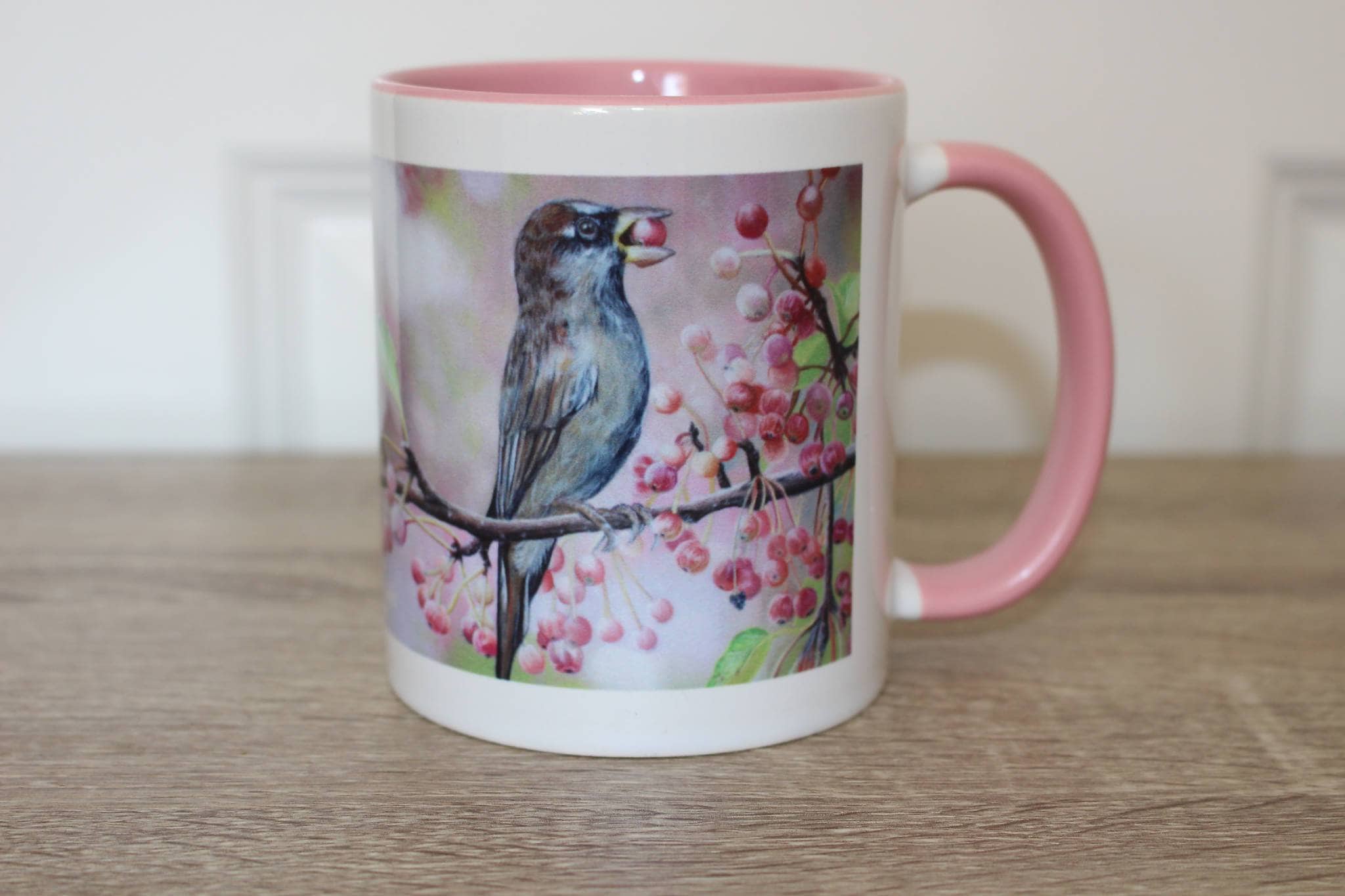 Sparrow "Summer Snacks" Art Print Mug