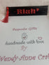 Personalised English/Welsh Leather Bookmark