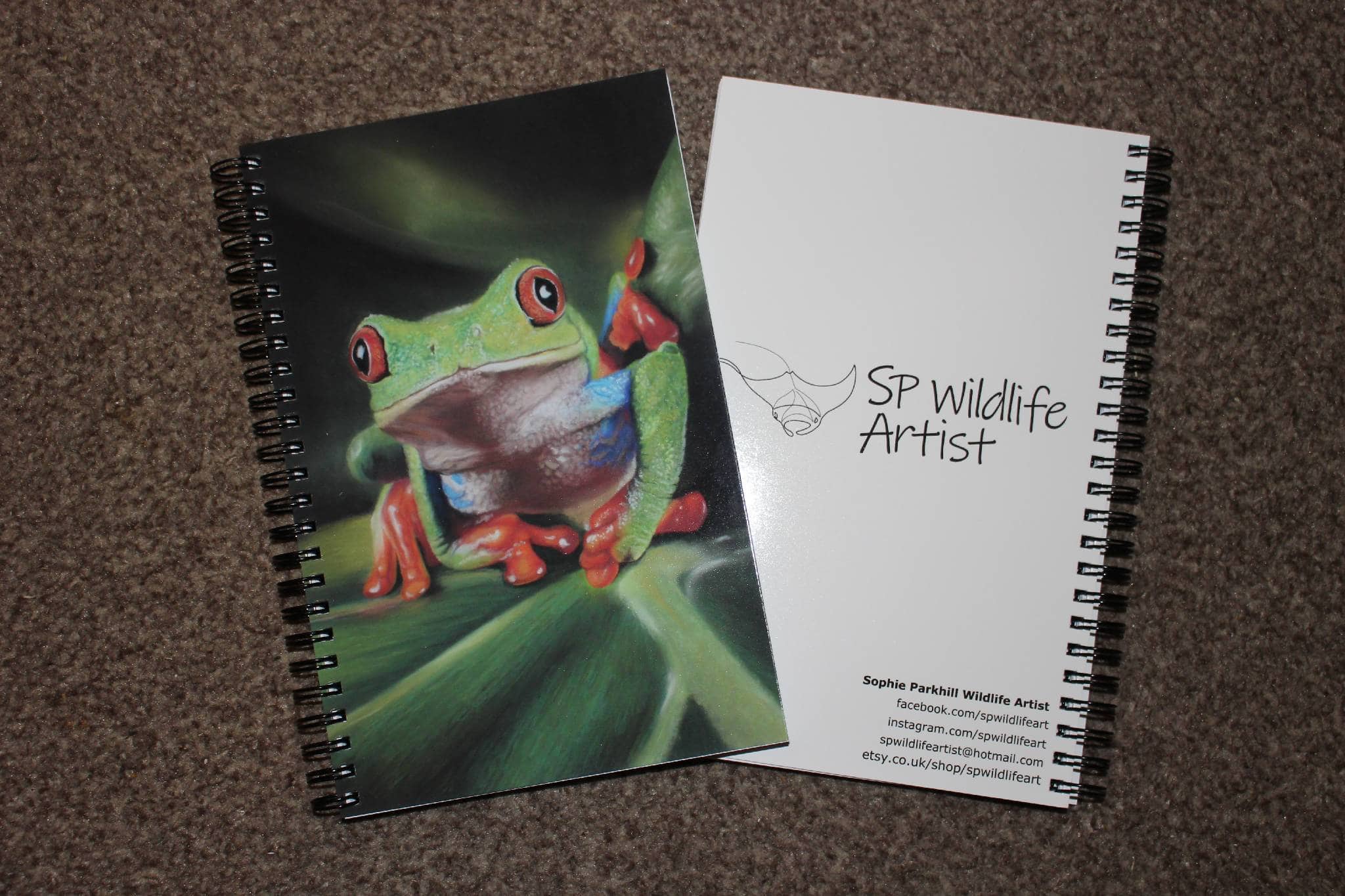 Red Eyed Tree Frog Art Print Notebook