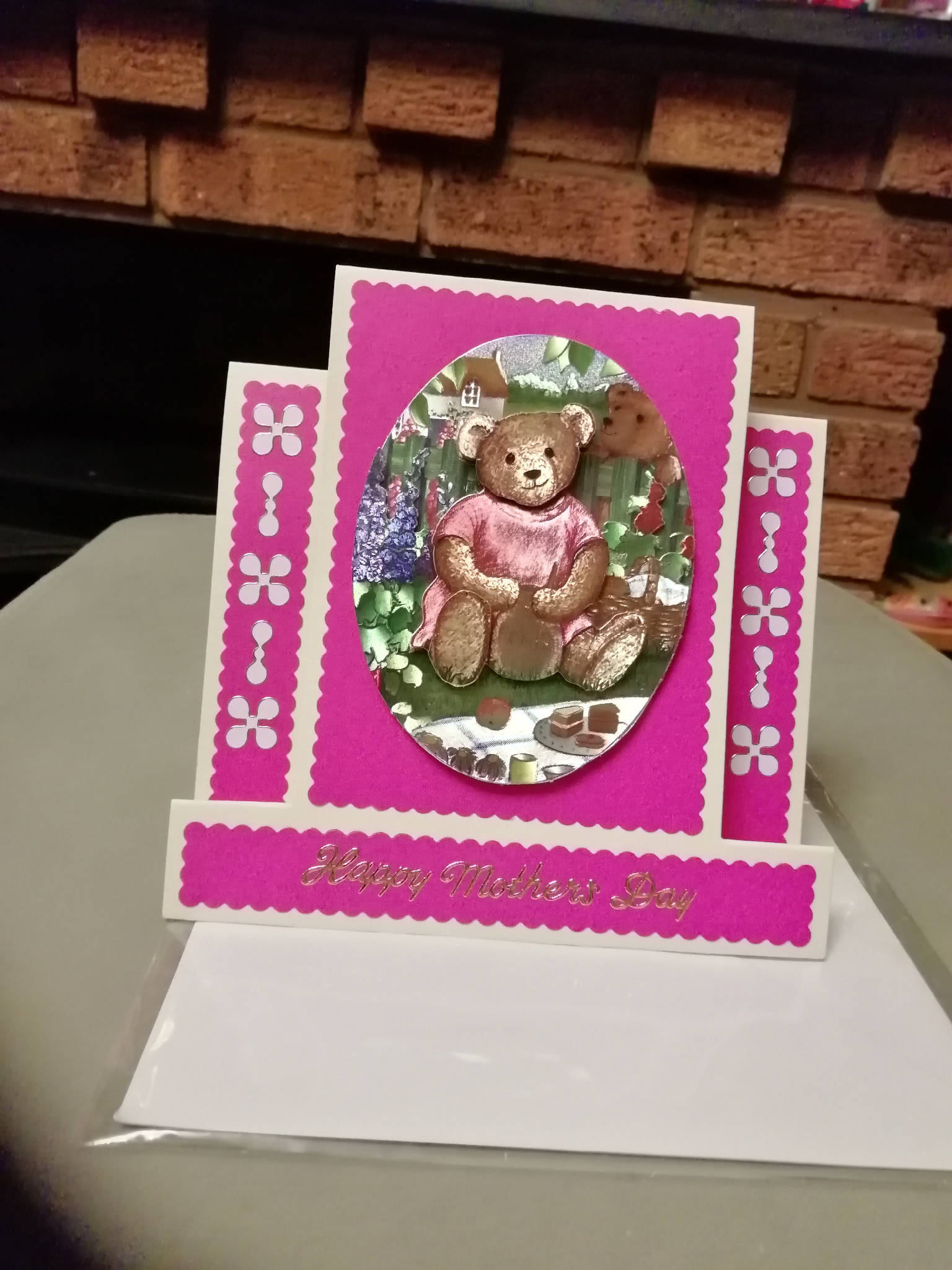 Mother's Day Card, handmade, easel type