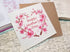 Mother's Day card of watercolour print of a cherry blossom heart