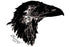 Crows Head Halloween Decoration | Ink Drawing | Digital Art Print | Christmas Gift Ideas
