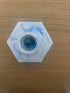 Jesmonite Blue Marble Patterned Candlestick Holder