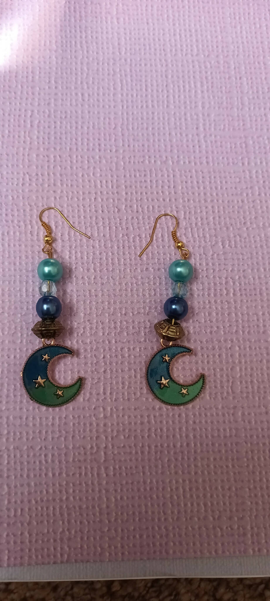 Star moon earrings