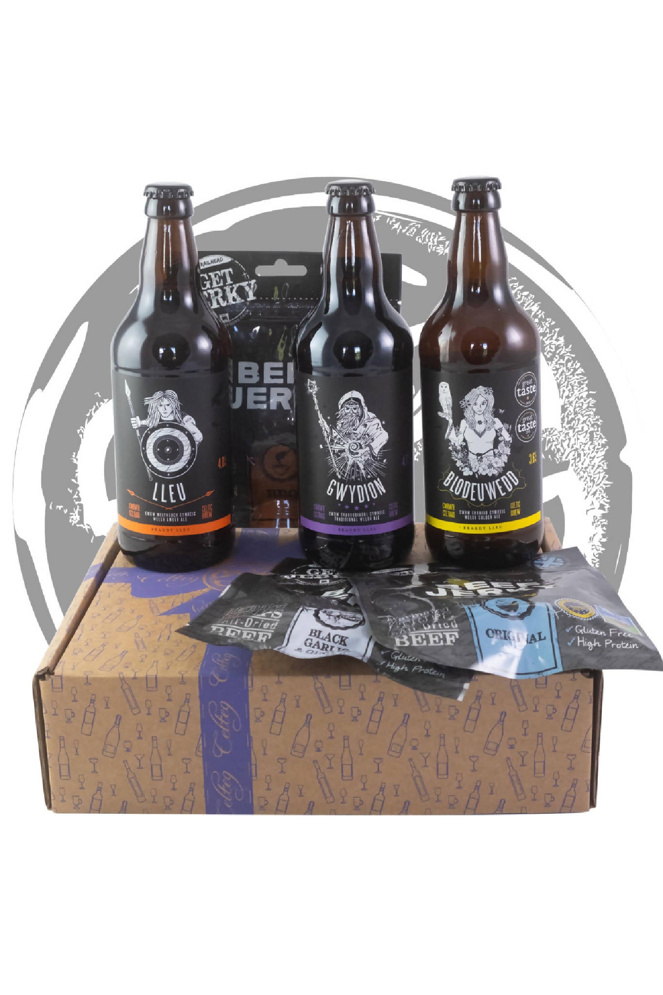Welsh Ale & Beef Jerky Gift Box - Bragdy Lleu Ales