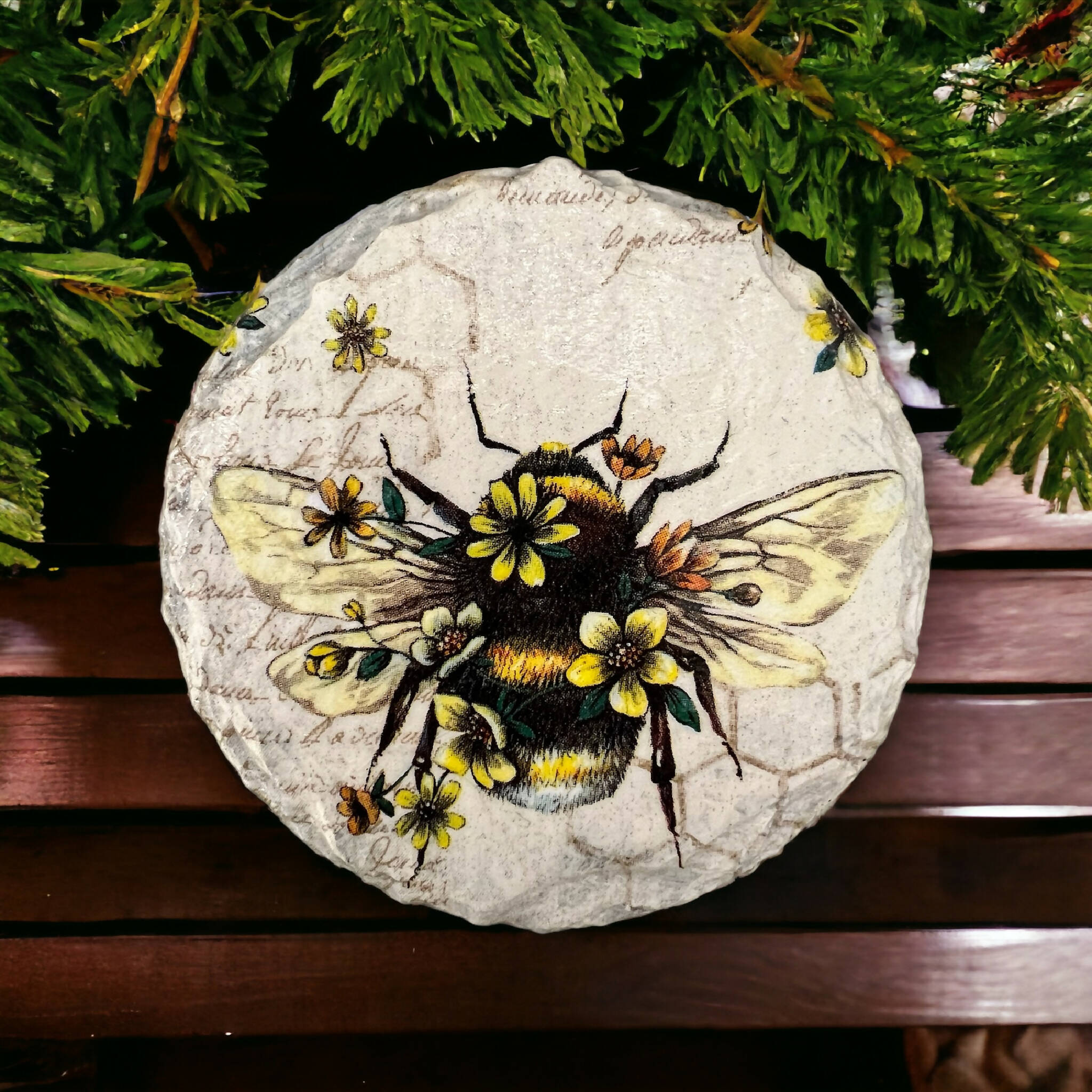 Queen bee slate coasters, drink coasters, stocking fillers,