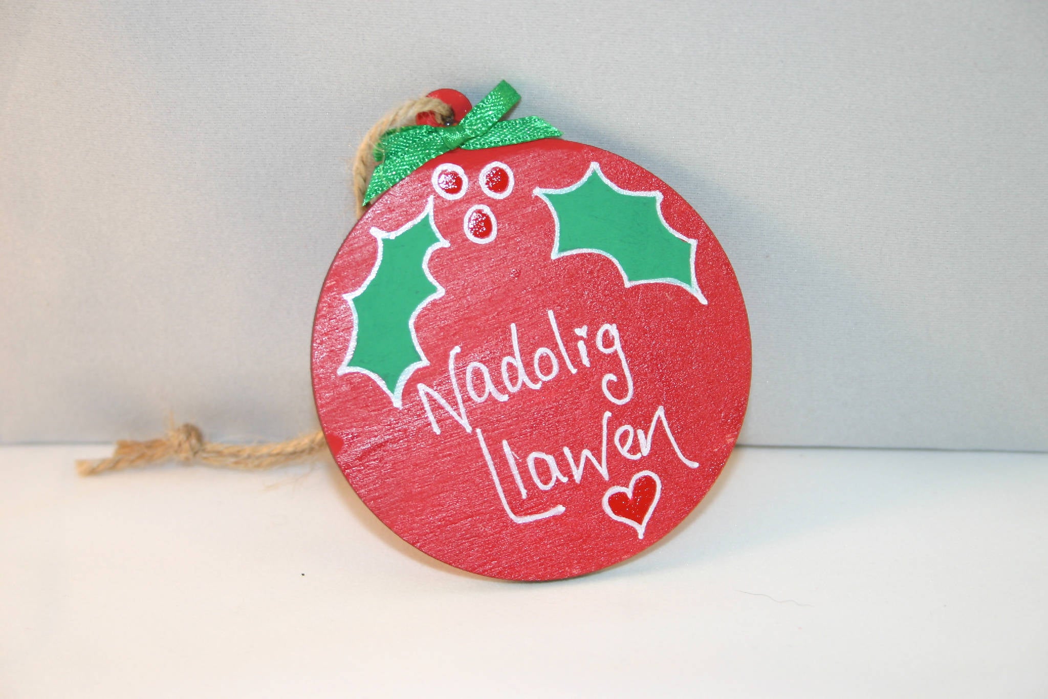 Personalised Christmas bauble decorations