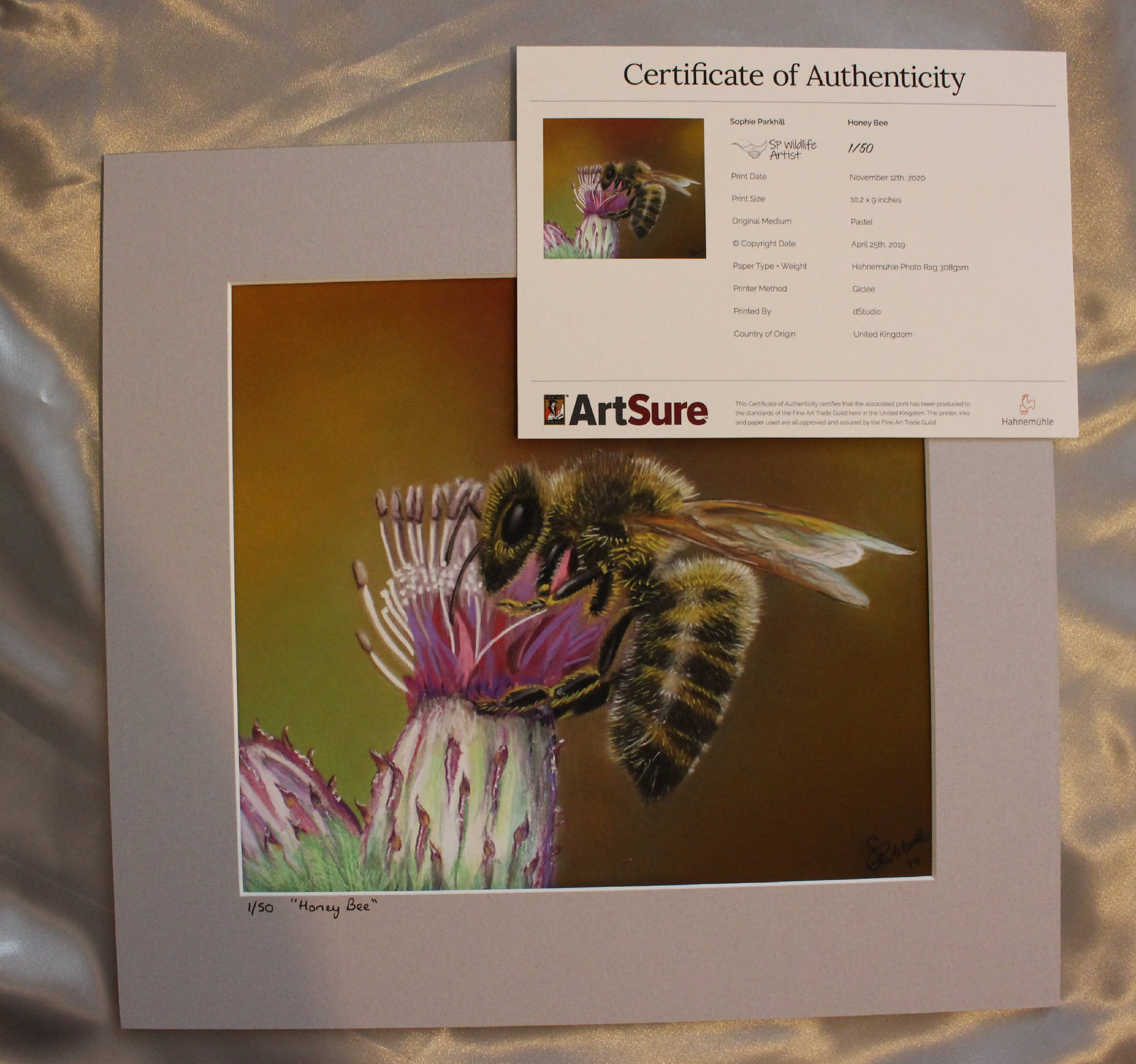 "Honey Bee" Limited Edition Framed Giclee Print