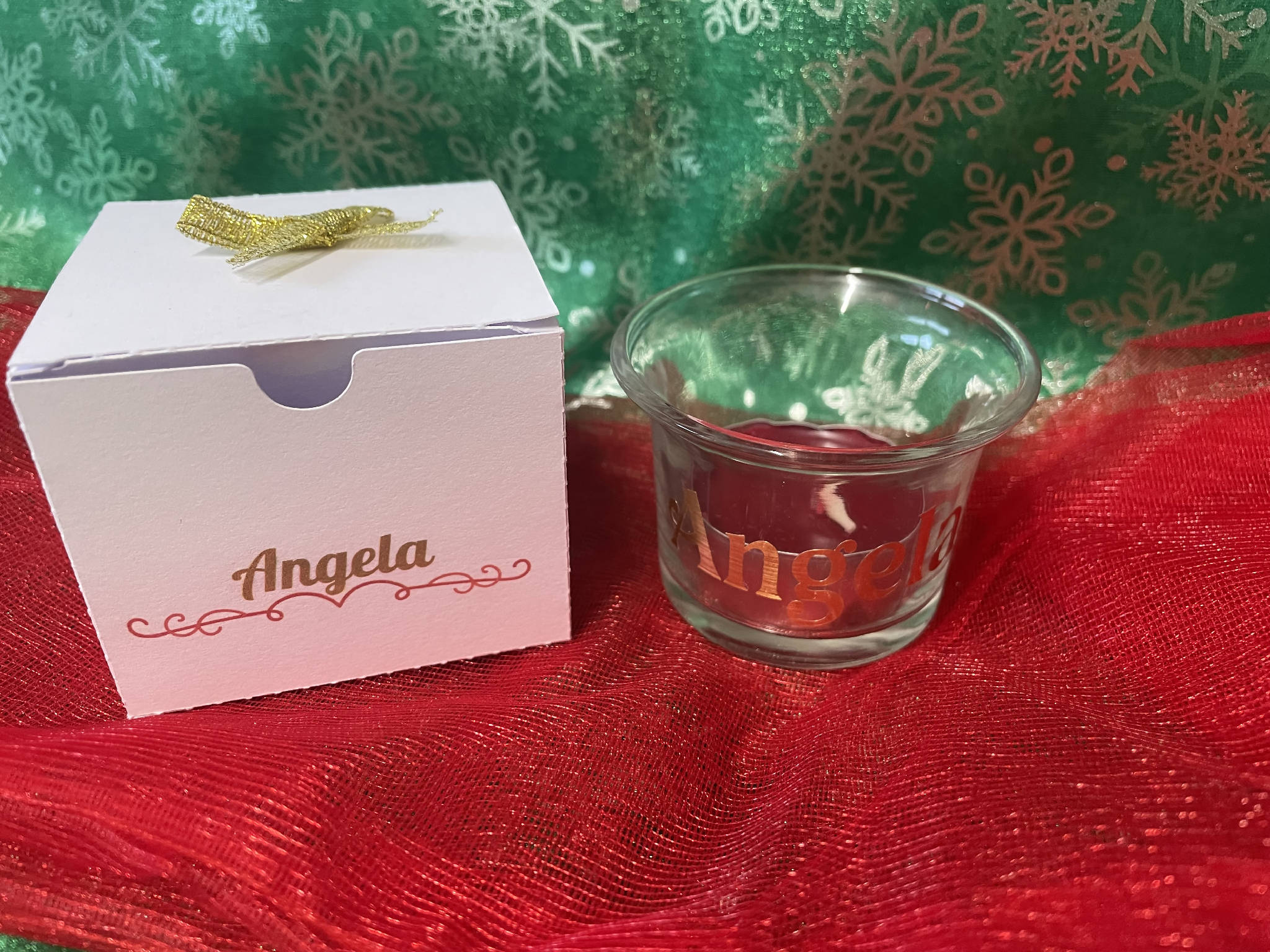Personalised Tea Light candle Jar