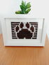 Paw Print Picture - Made to Order, Choose your colours.