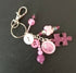 Pink Jigsaw Keyring Handbag Charm