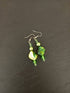 Green Shell Pearl Drop Earrings