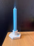 Jesmonite Blue Marble Patterned Candlestick Holder
