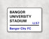 Bangor University Stadium - Bangor City FC aluminium printed metal street sign - gift, keepsake, football gift