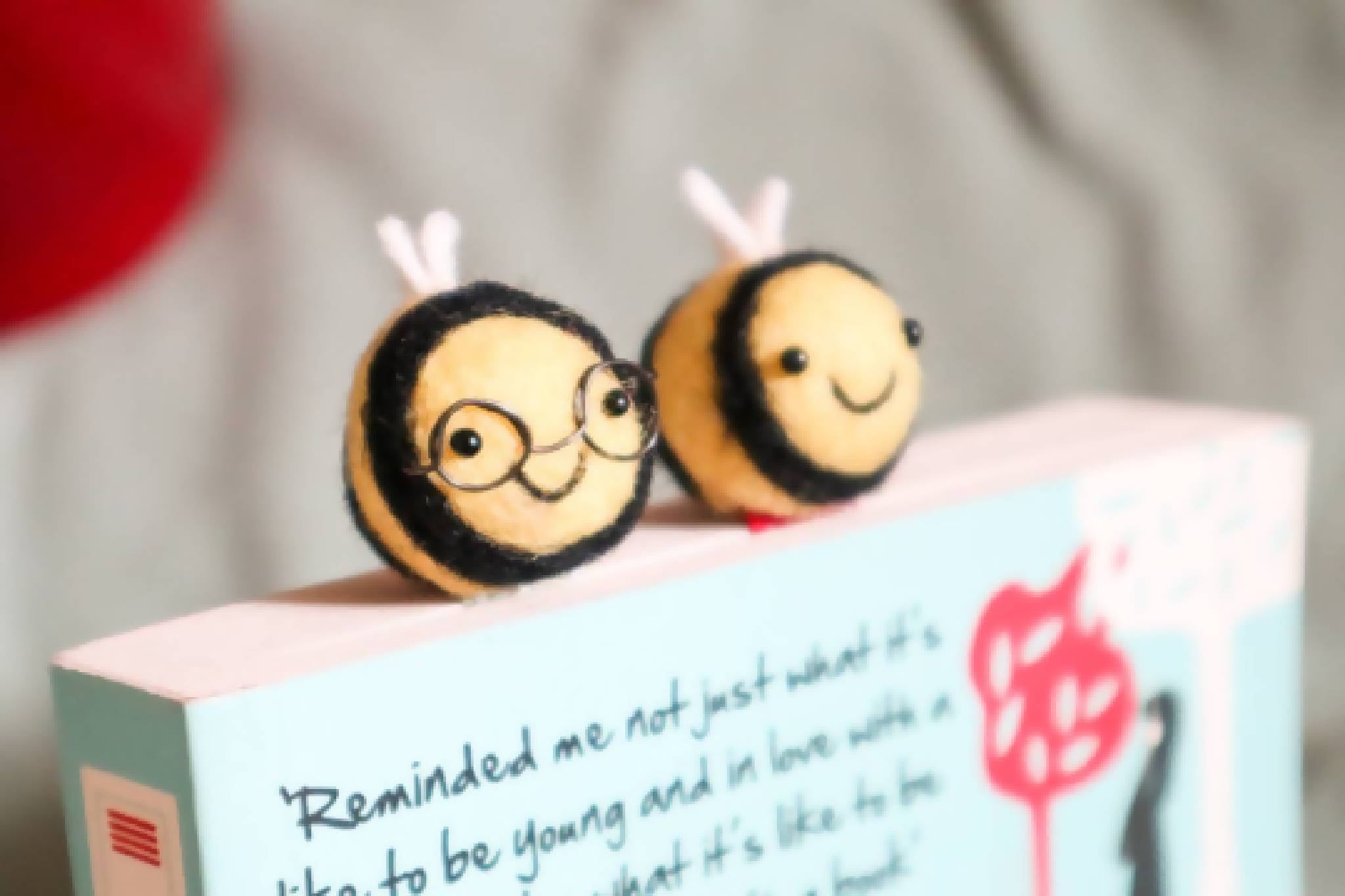 Woolly Bumble Bee Bookmark