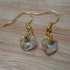 Handmade earrings with heart shaped faceted AB crystal bead