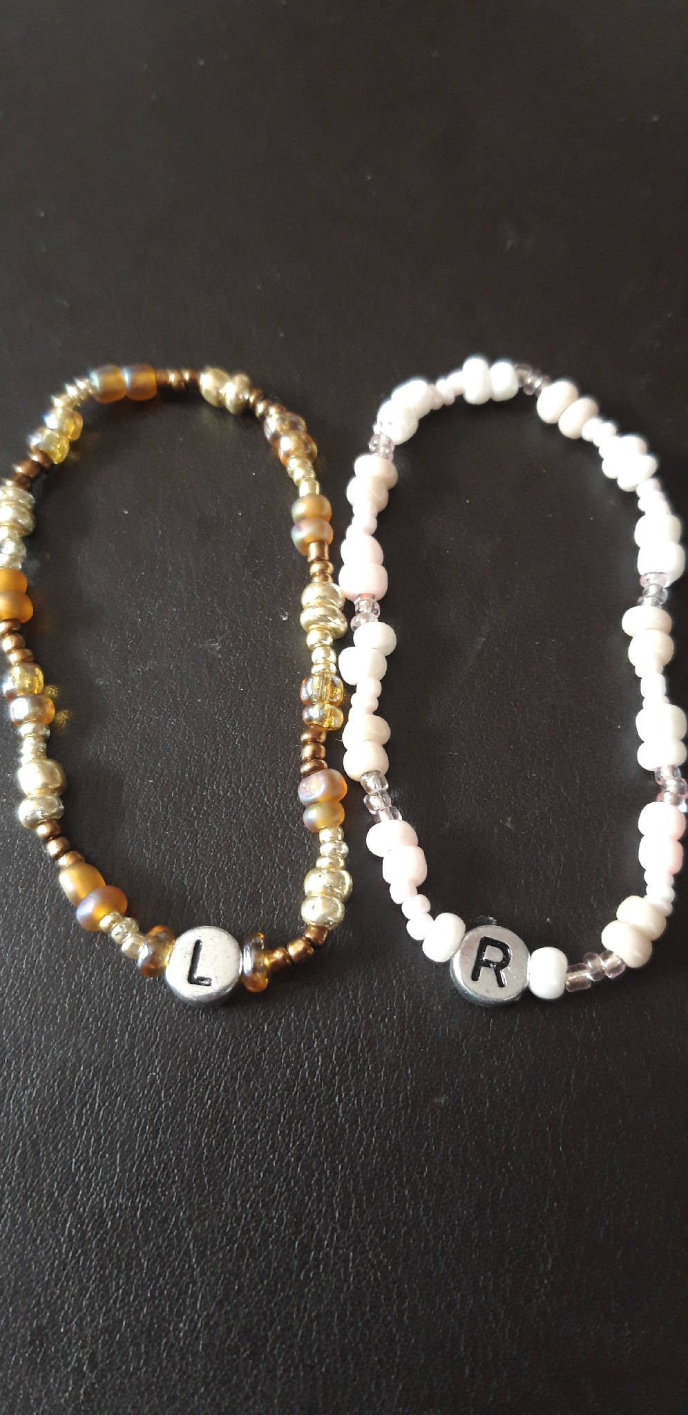 Adult left and right bracelets