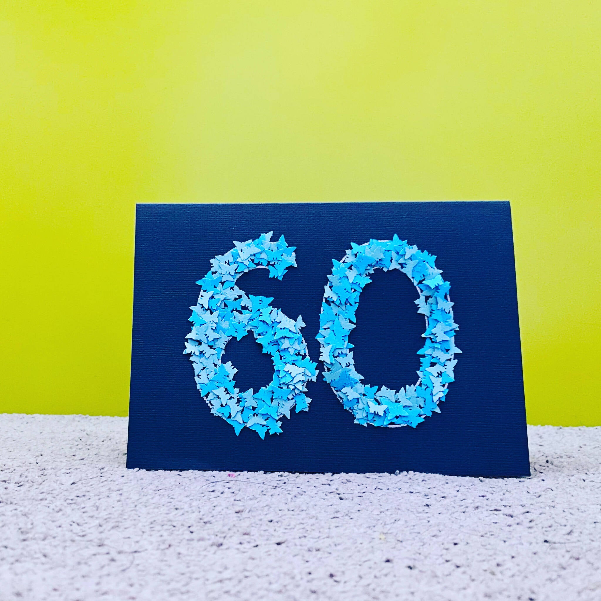60th butterfly card