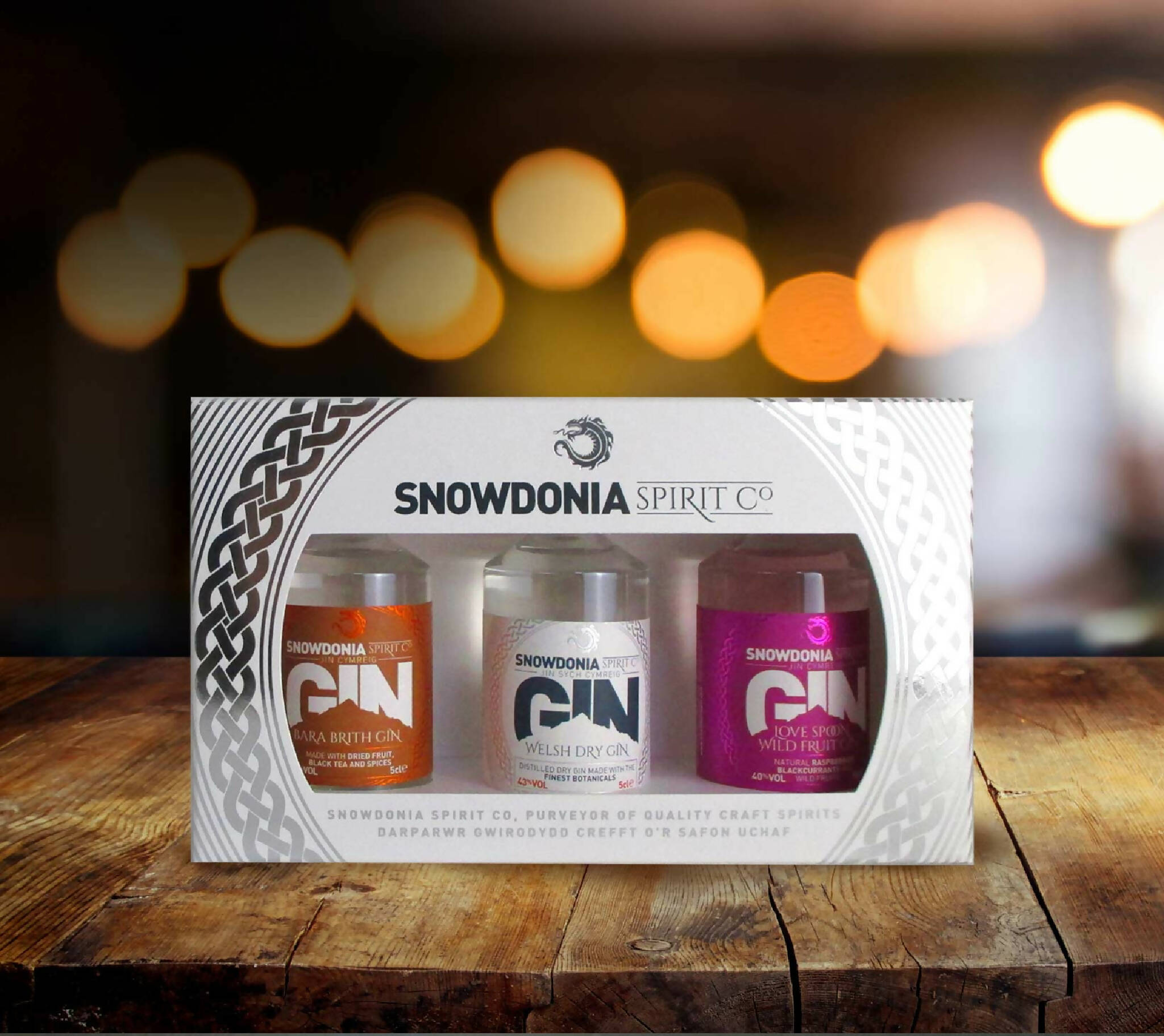 Snowdonia Spirit Co, Miniature Gin Gift Set, 3 x 5cl
