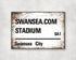 Swansea City Stadium - Swansea aluminium printed metal street sign - gift, keepsake, football gift