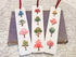 Hand-painted watercolour trees bookmarks print (set of 3)