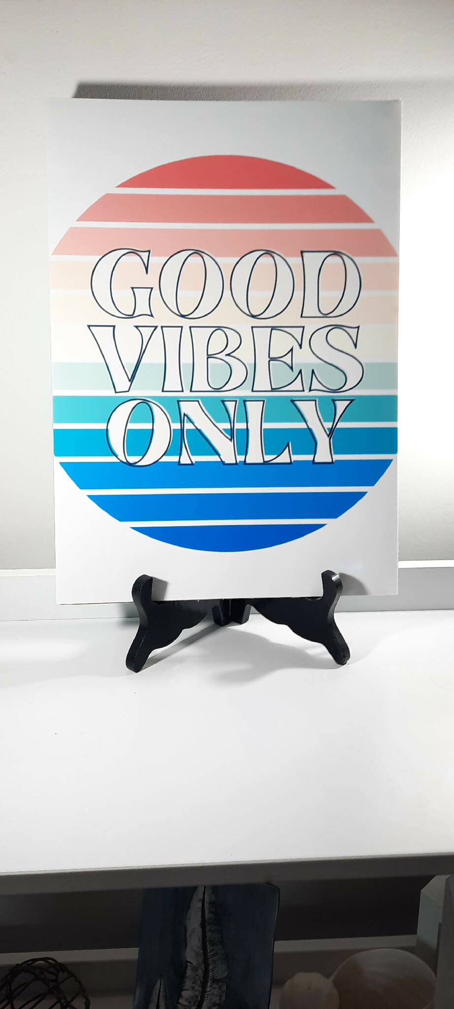 Good vibes only, Print, Poster, Wall art, Welsh poster, Digital Art, A5