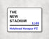The New Stadium - Holyhead Hotspur FC aluminium printed metal street sign - gift, keepsake, football gift