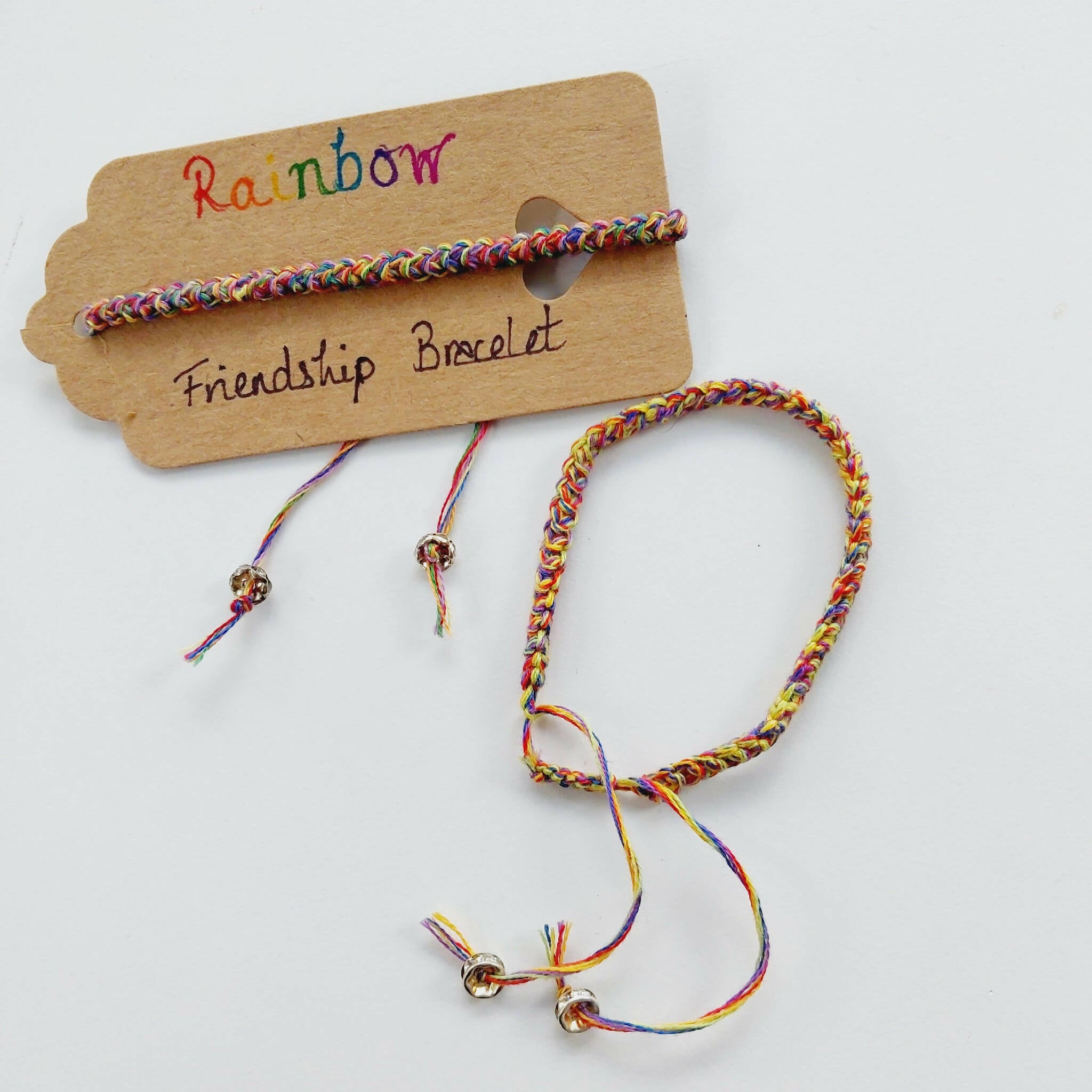 Rainbow Bracelets tag and flat